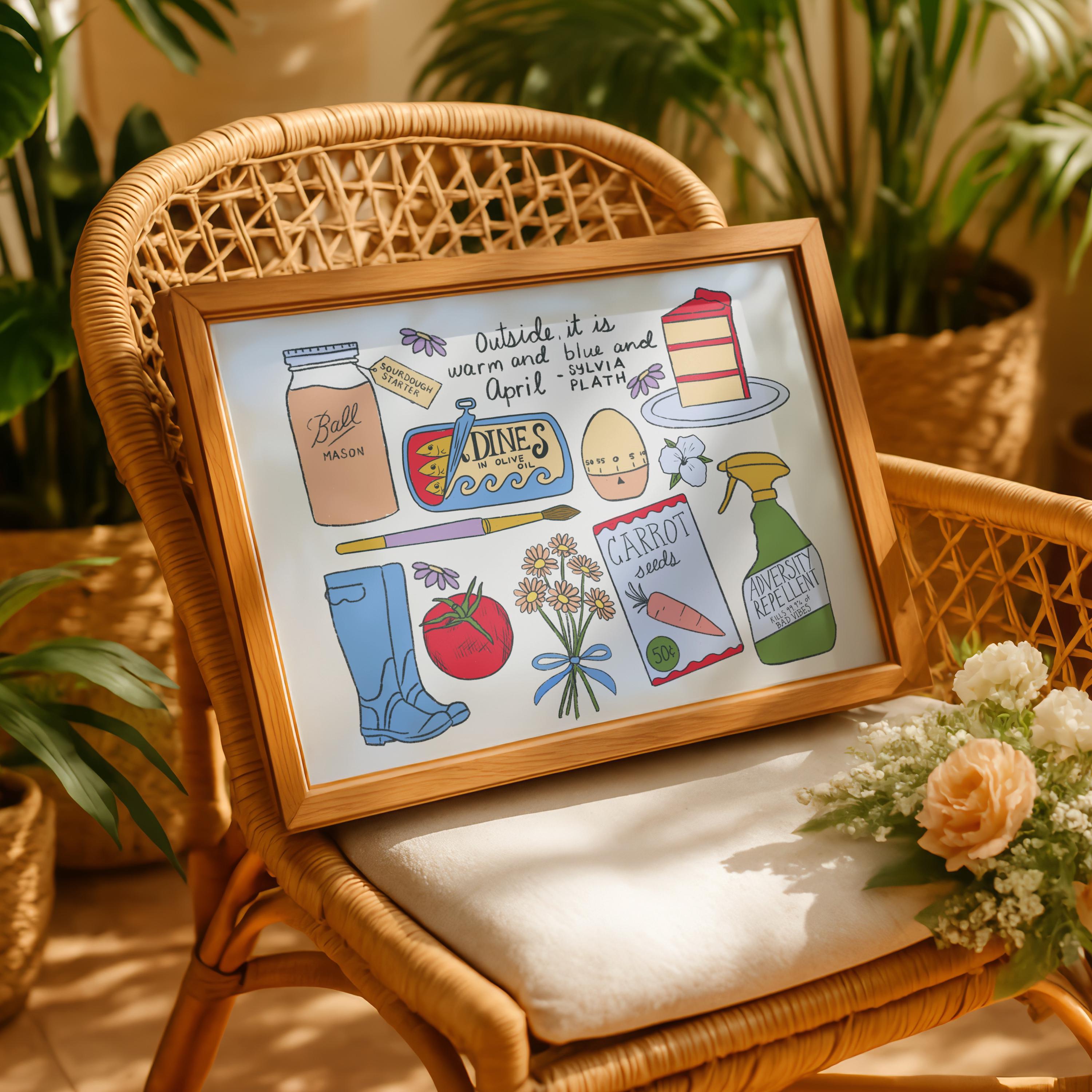 Whimsical April Art Print