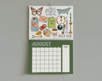 2026/27 Whimsical Doodle Artistic Wall Calendar
