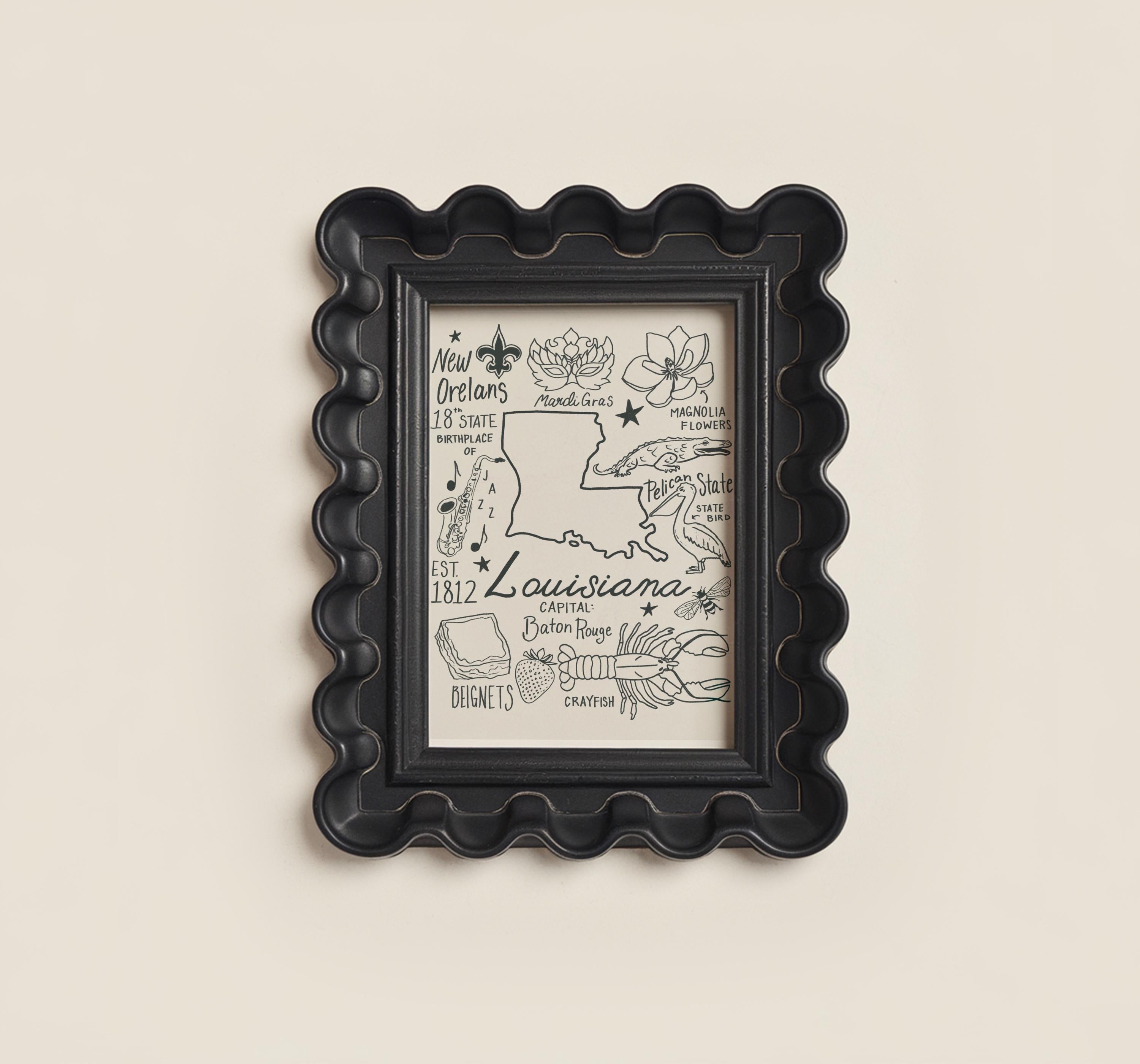 Louisiana State Art Print