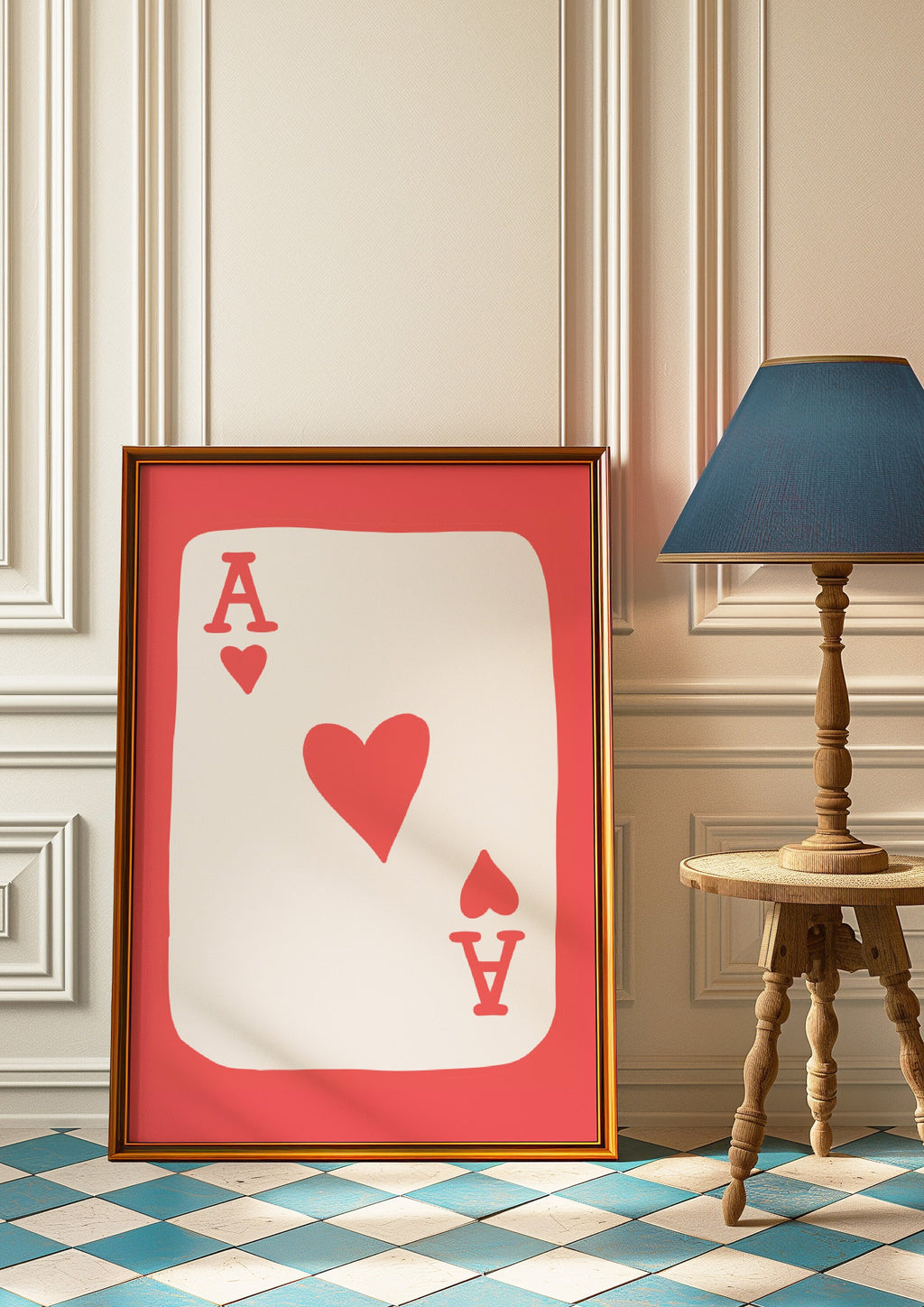Ace of Hearts Art Print