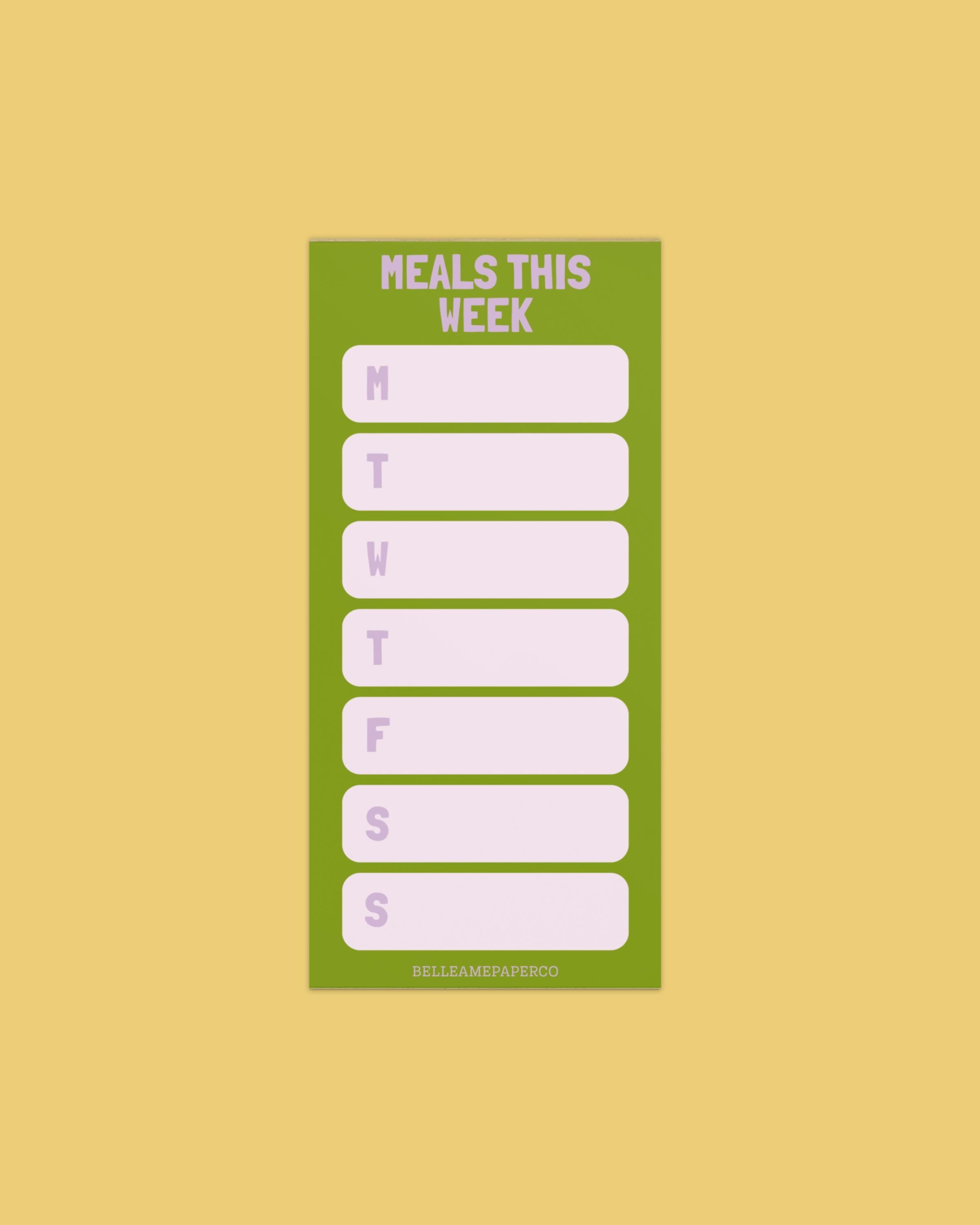 Meals This Week Magnetic Notepad