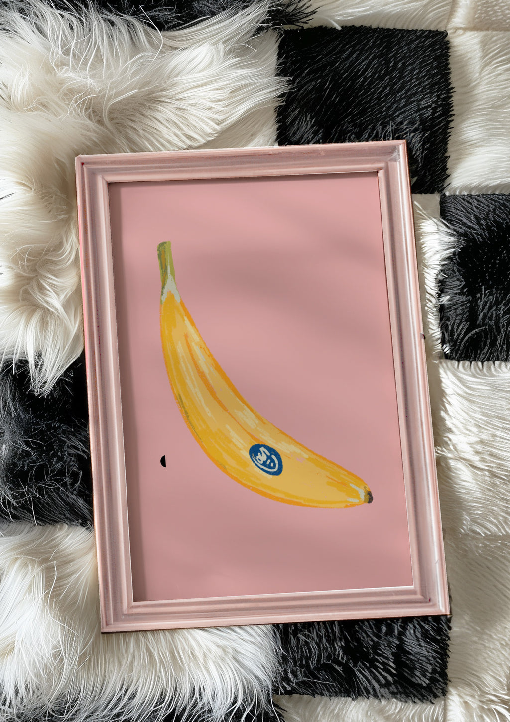 Pink Banana Print