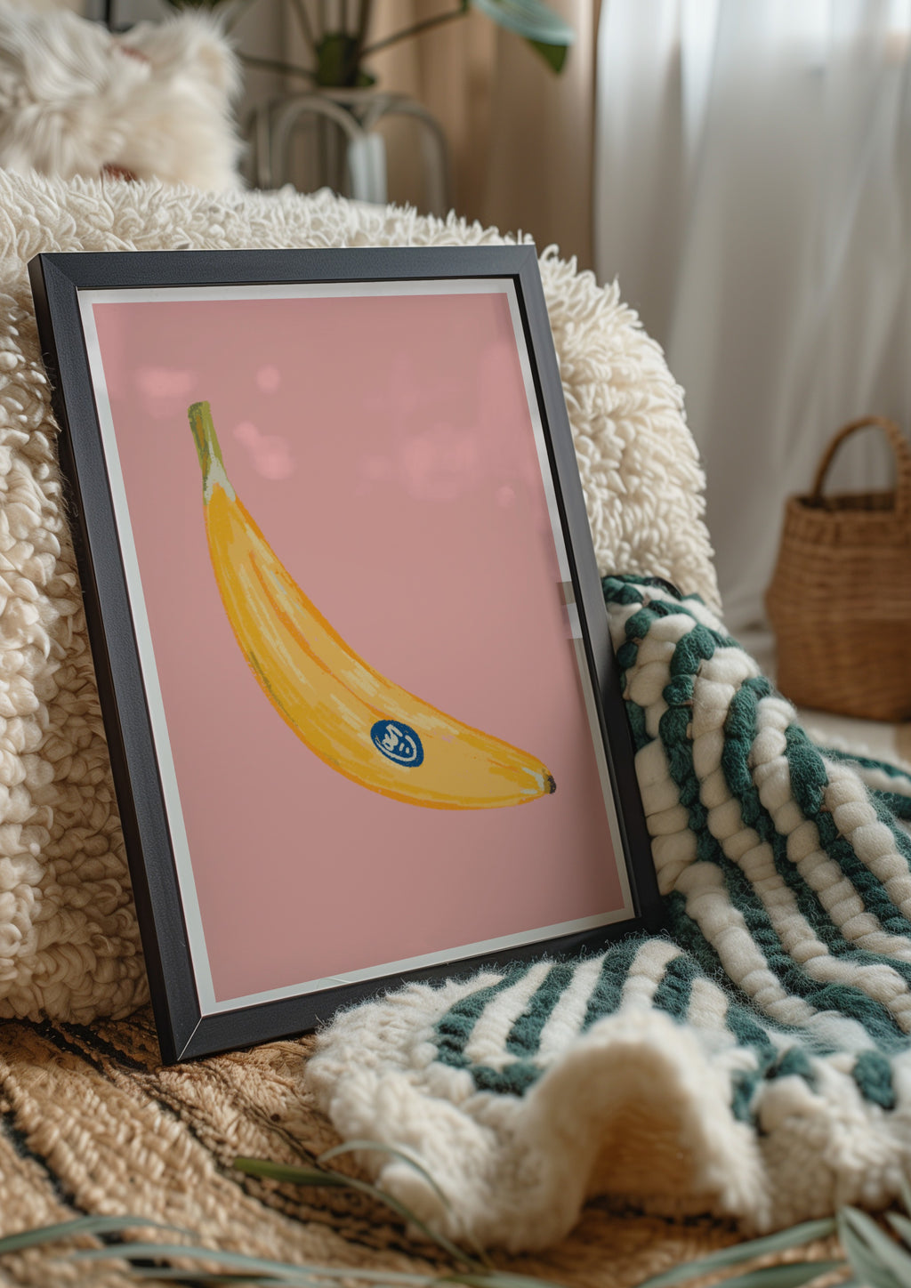 Pink Banana Print