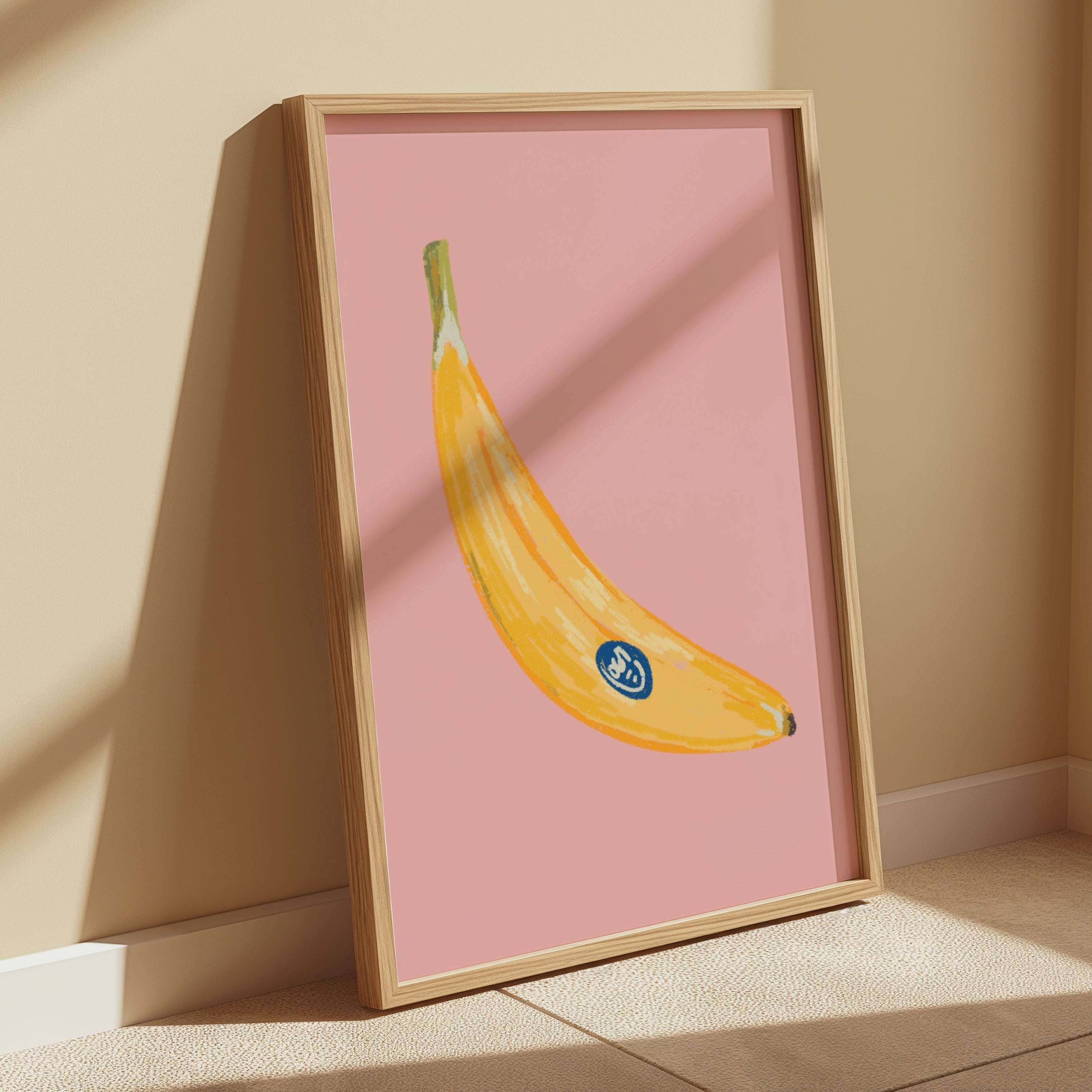 Pink Banana Print