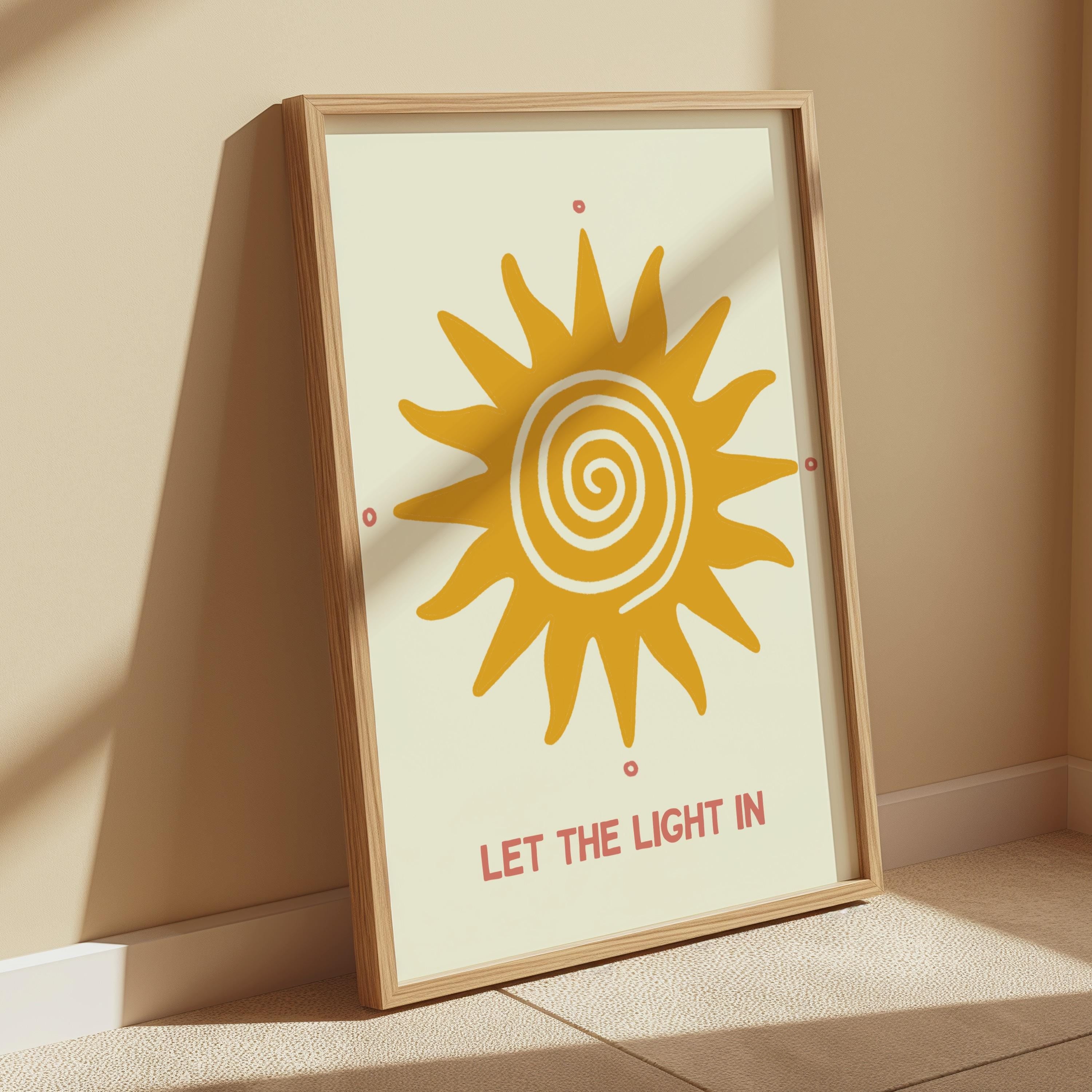 Let the Light In Sun Art Print