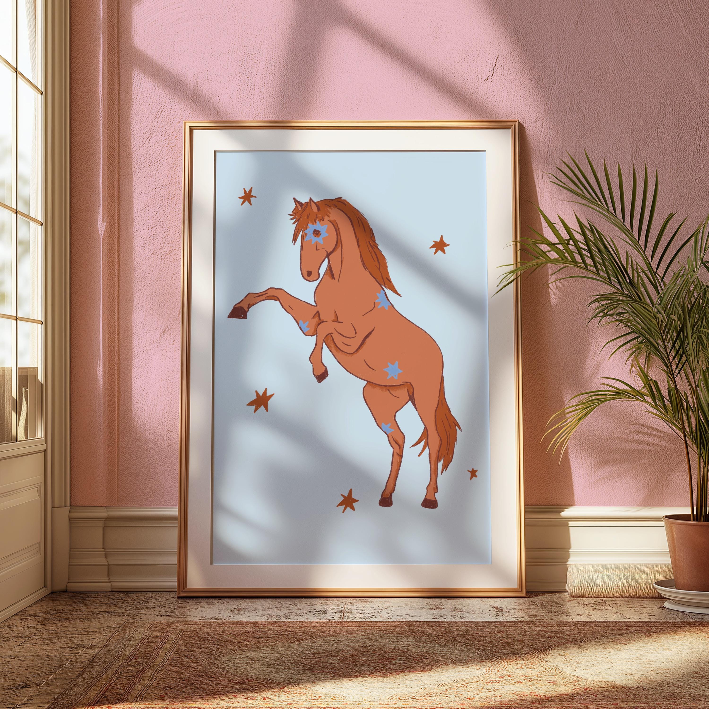 Fire Horse Art Print