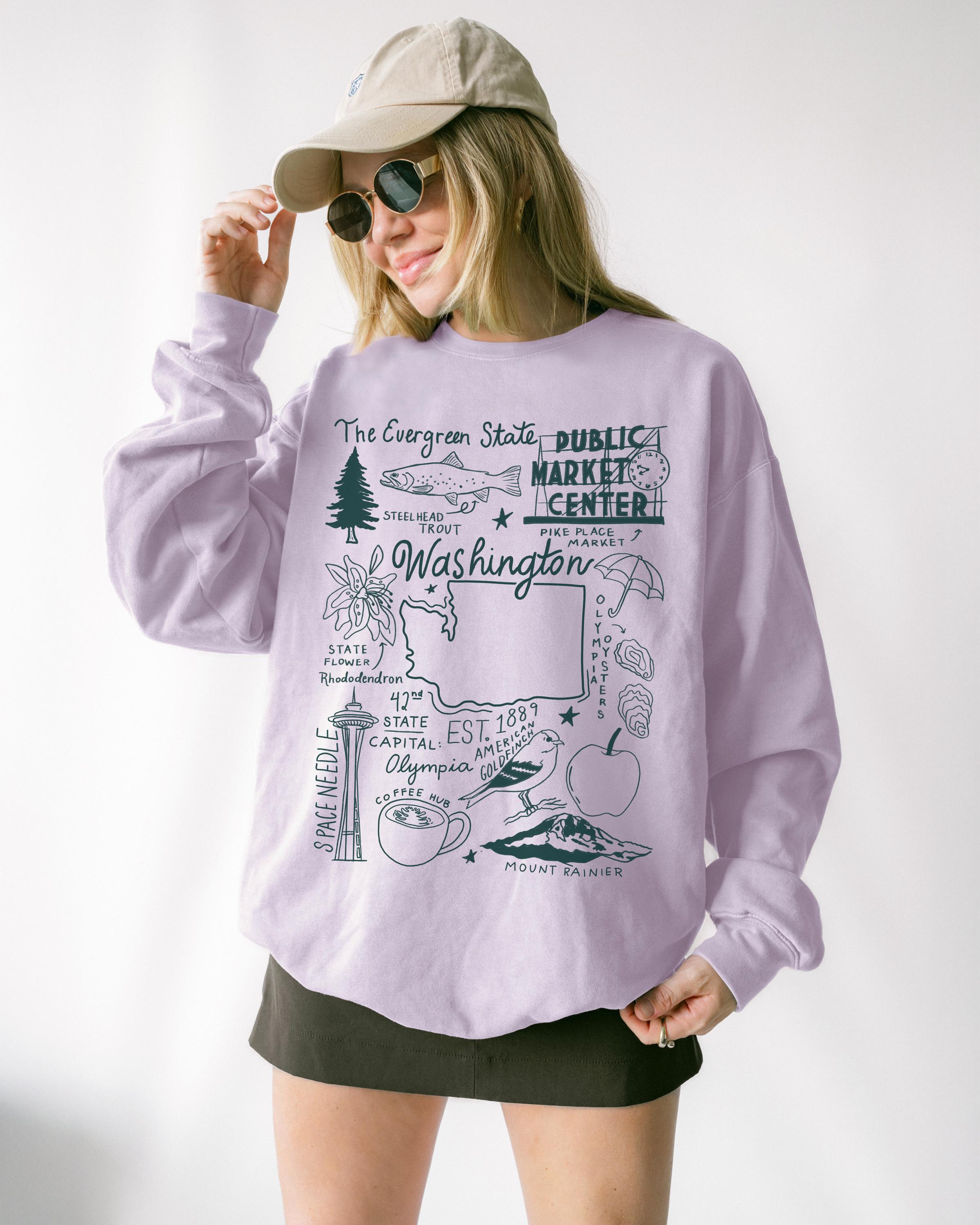 Washington State Comfort Colors Sweatshirt
