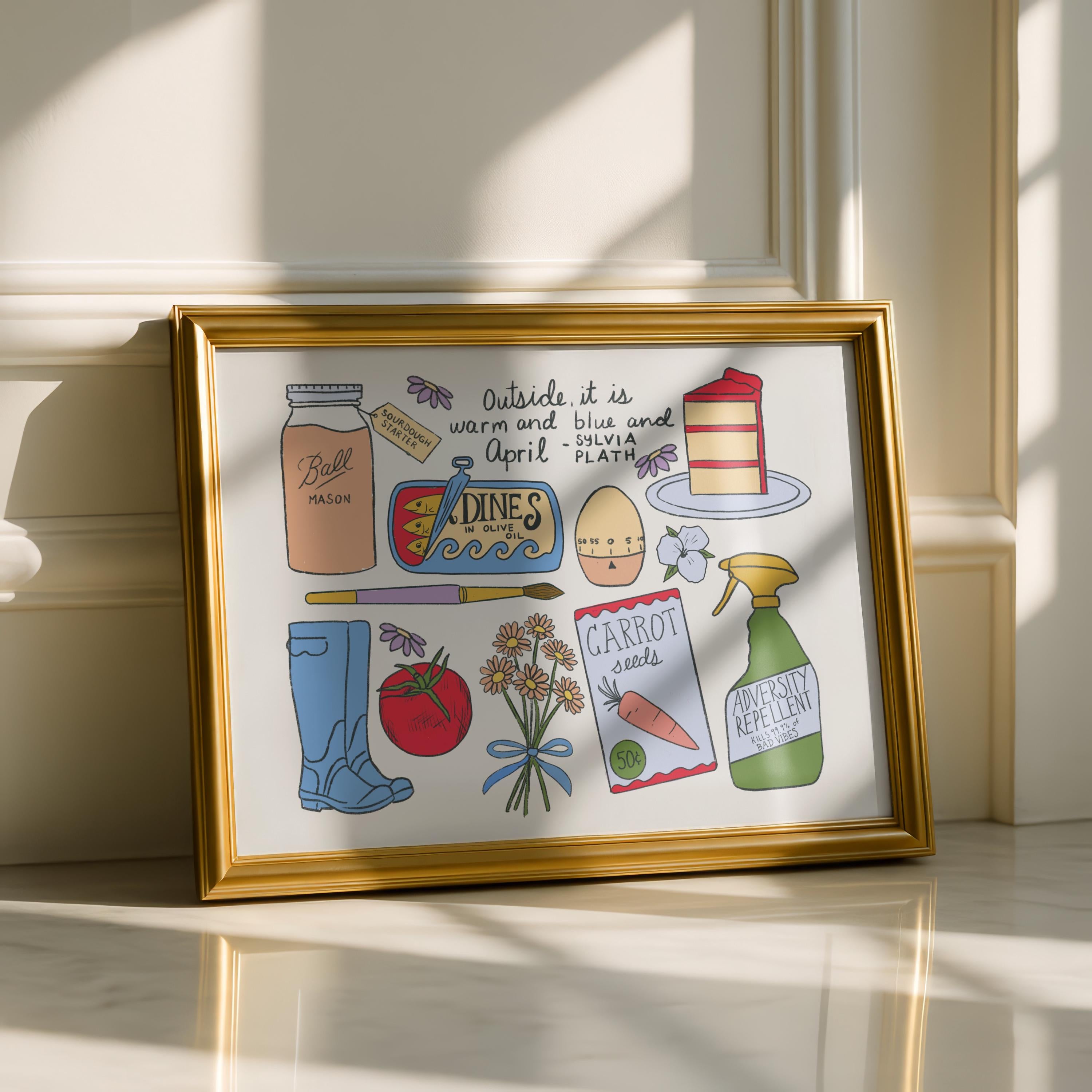 Whimsical April Art Print