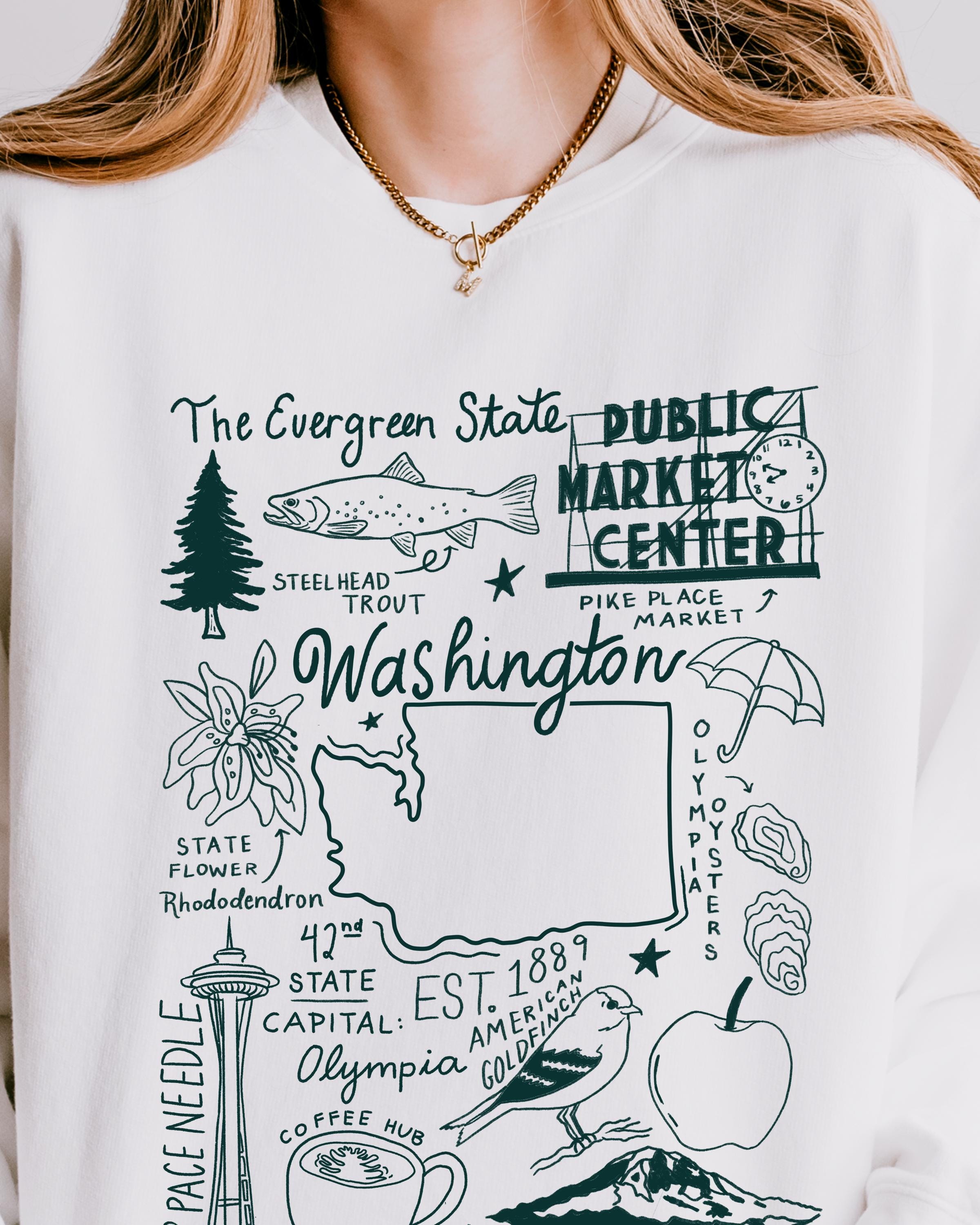 Washington State Comfort Colors Sweatshirt