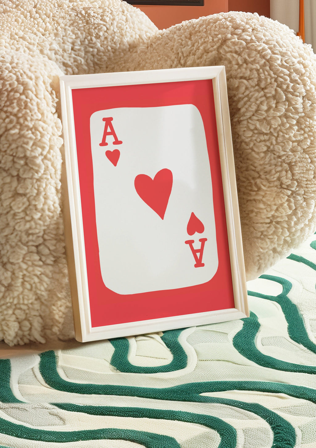 Ace of Hearts Art Print