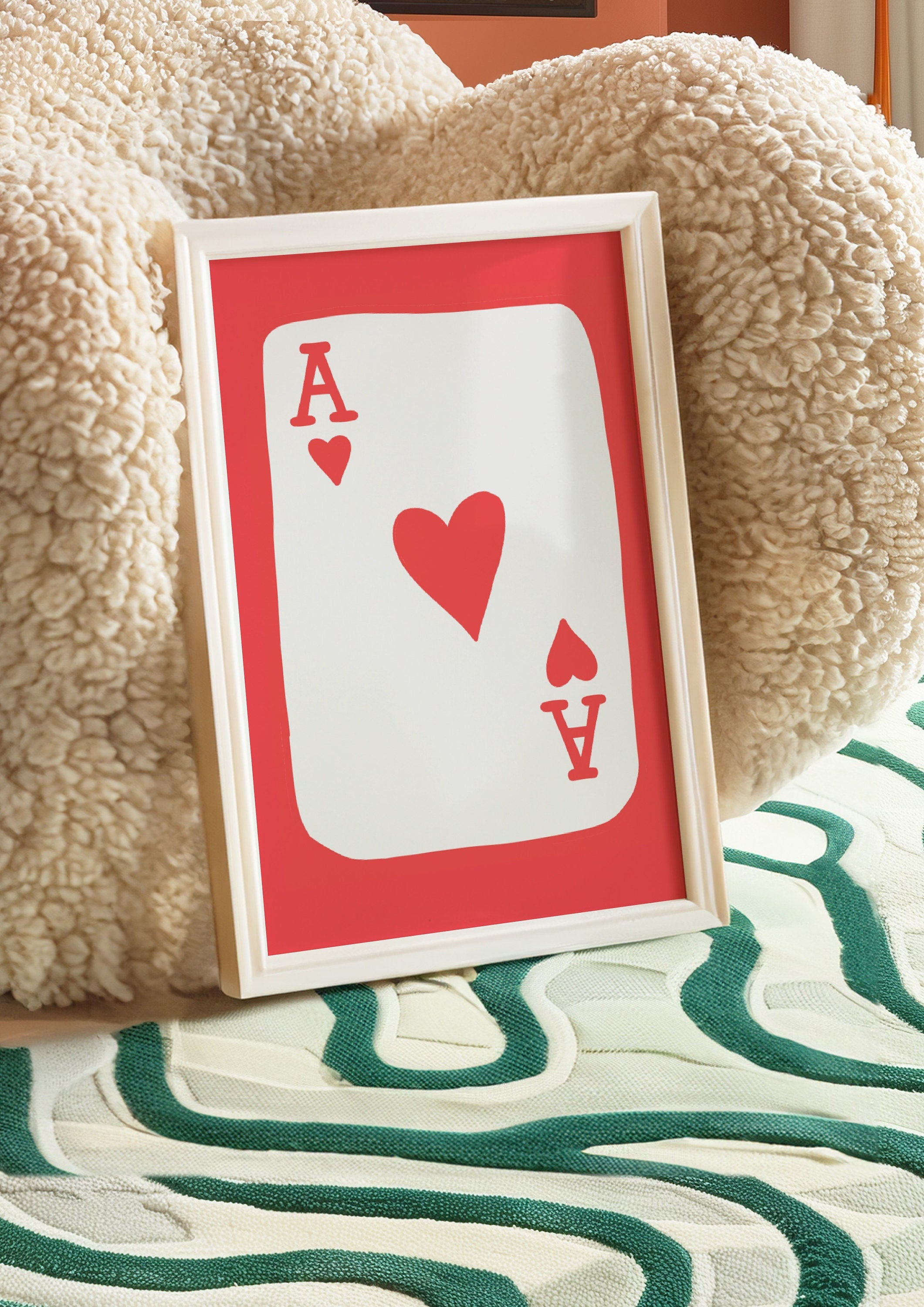 Ace of Hearts Art Print