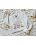 This Is My Napping Sweatshirt | White Embroidered Crewneck | Cozy Sleepy Girl Sweatshirt | Funny Lounge Wear | Comfort Gift