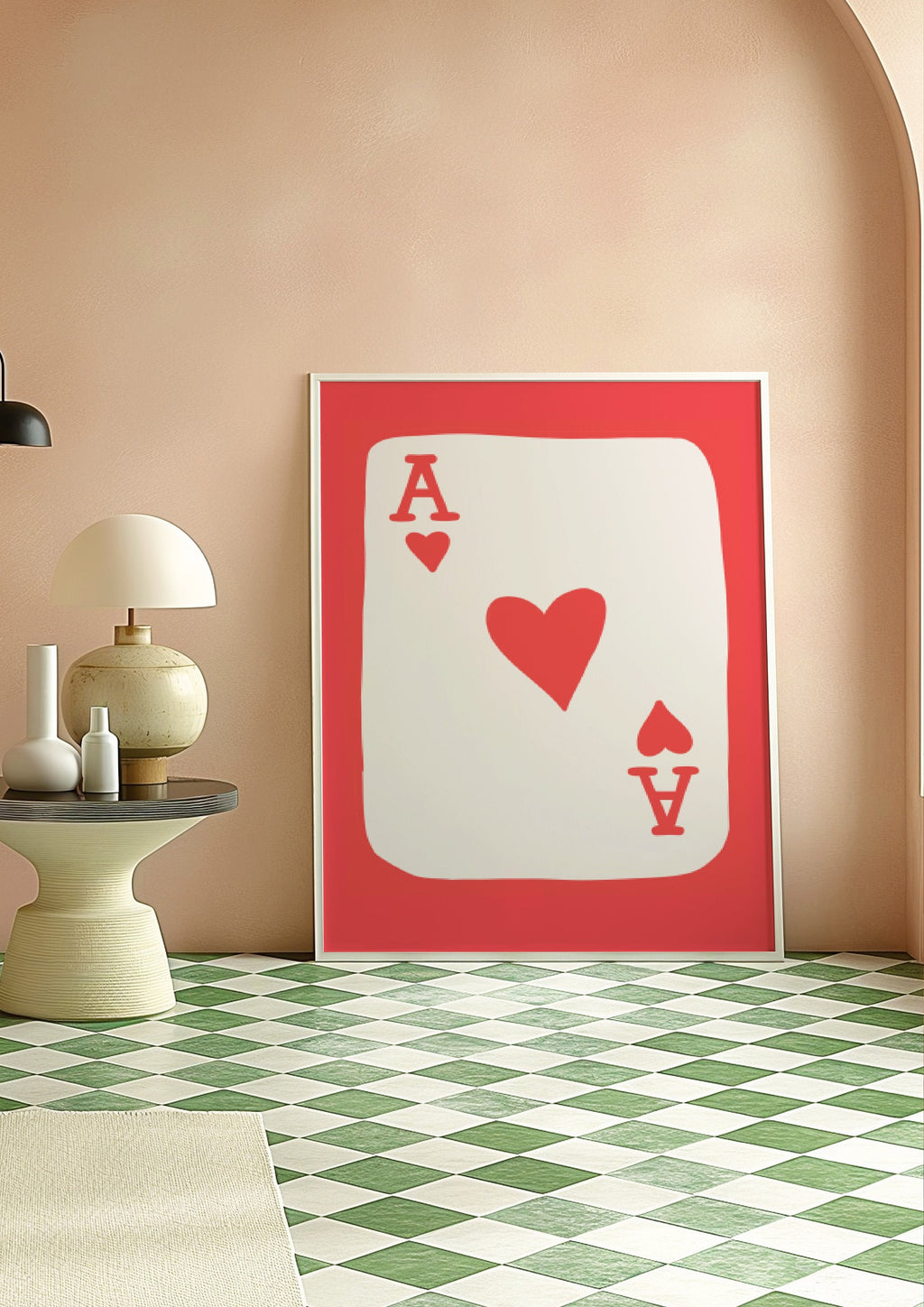 Ace of Hearts Art Print