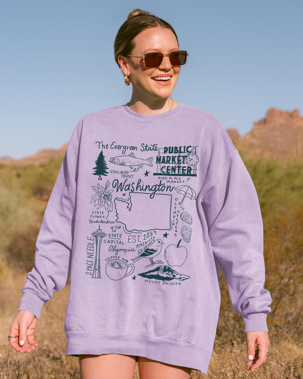 Washington State Comfort Colors Sweatshirt