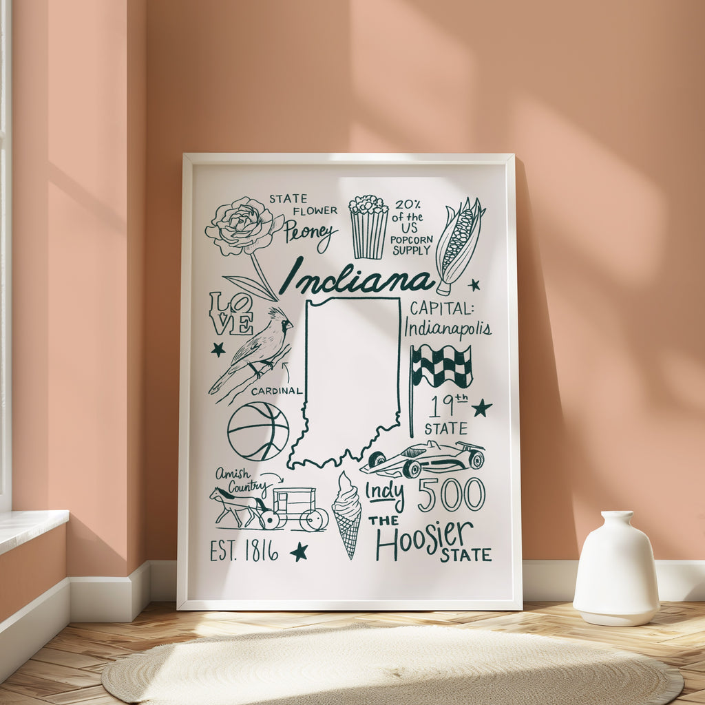 Indiana State Print