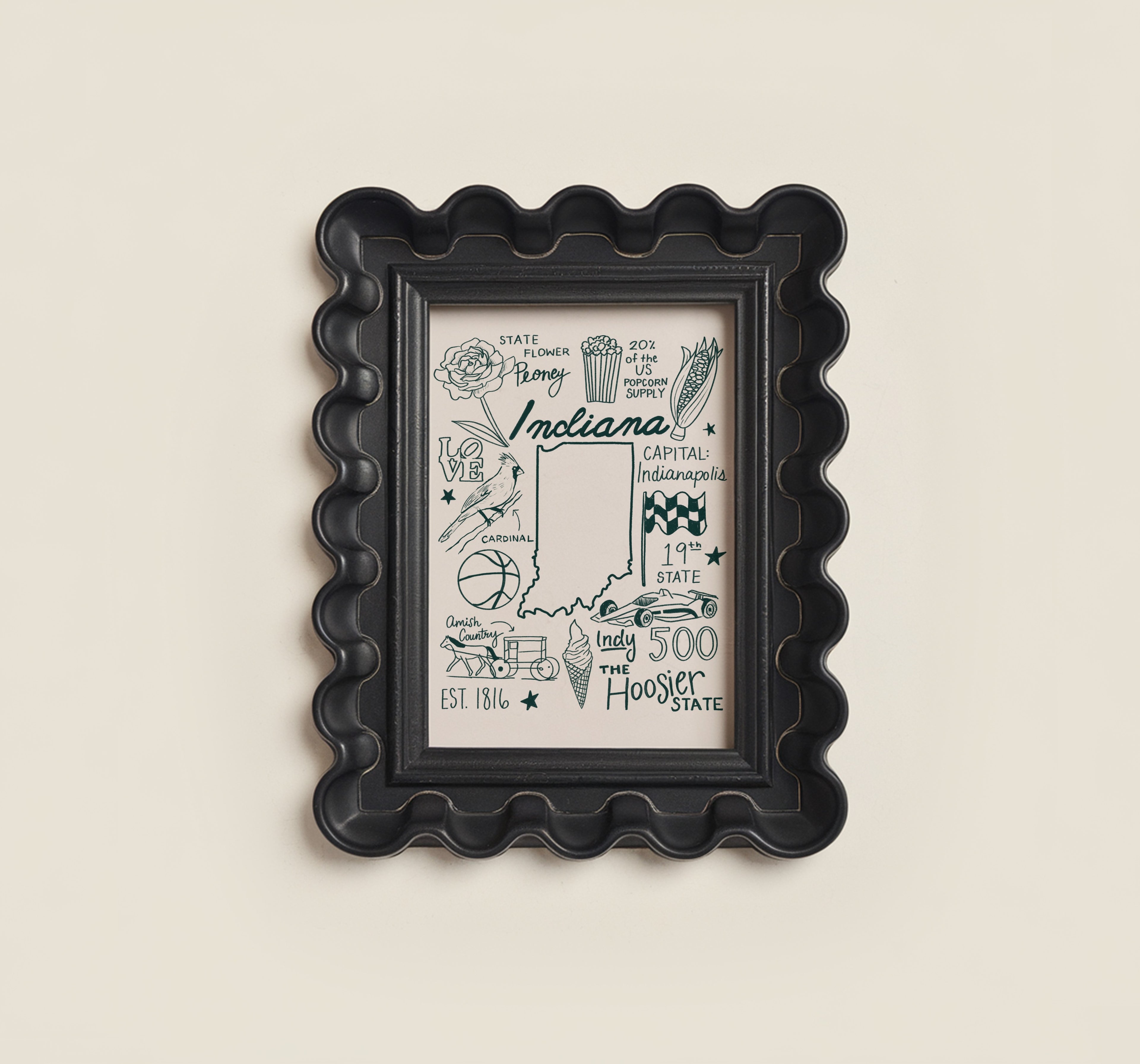 Indiana State Print