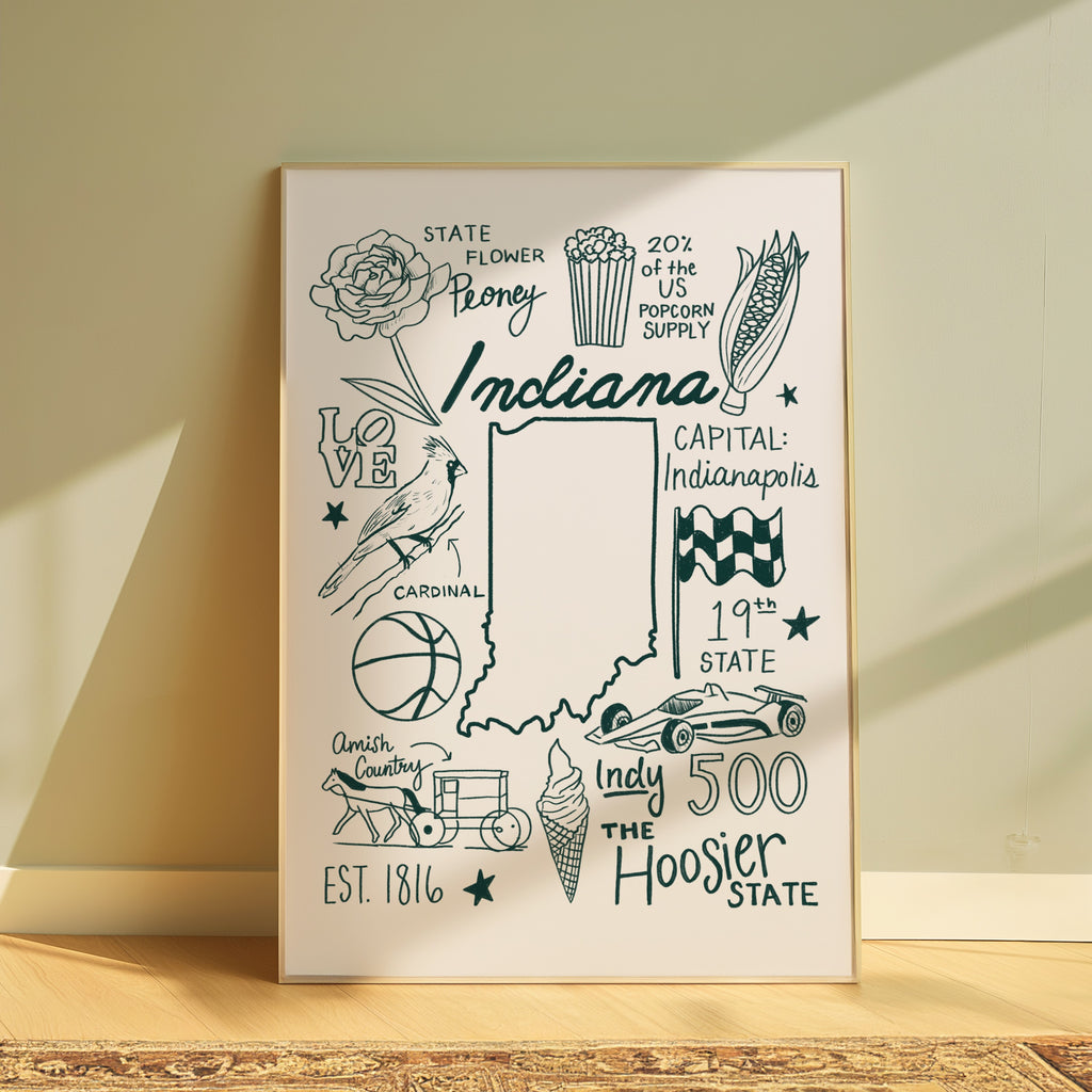 Indiana State Print