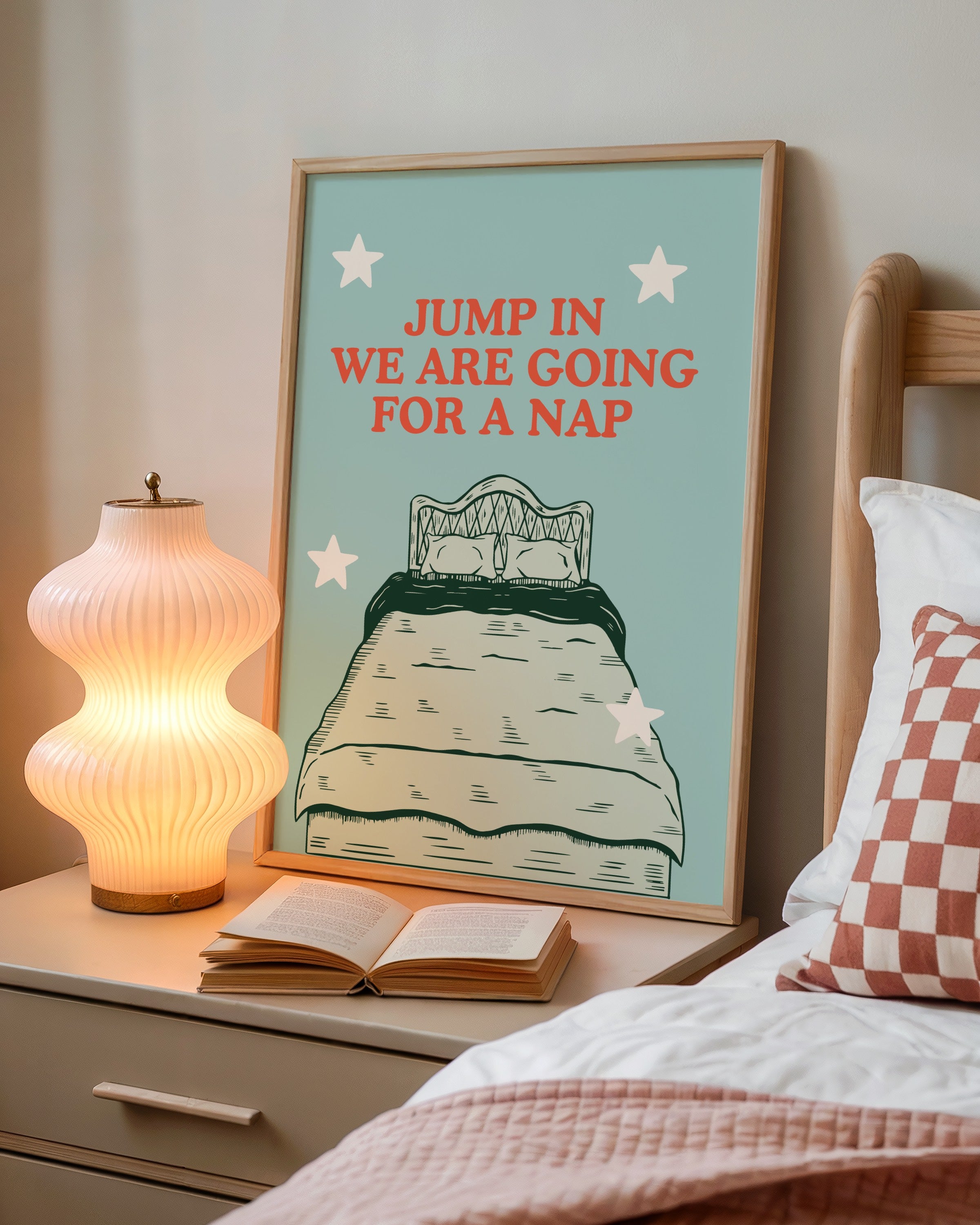 Jump In We're Going for a Nap Print
