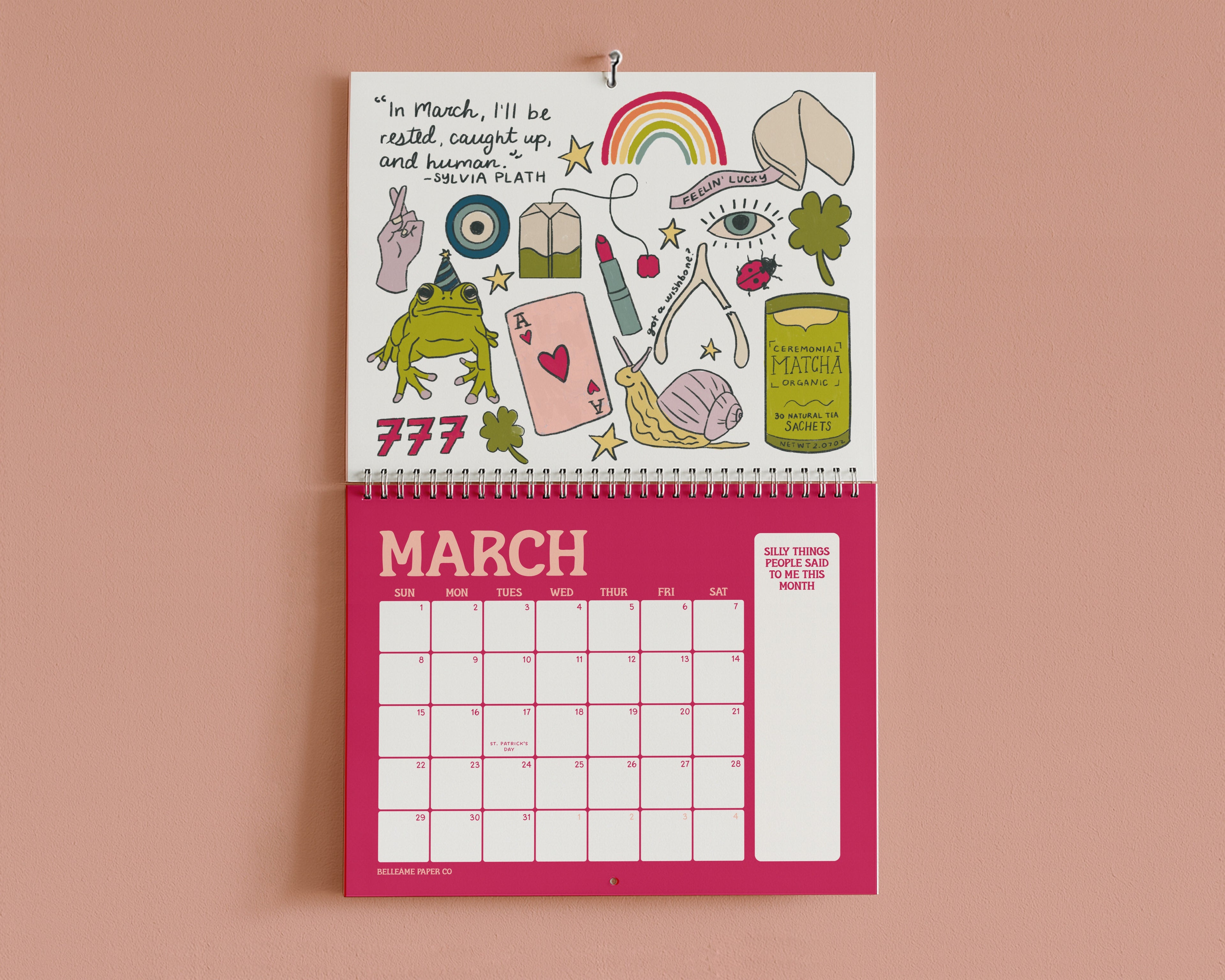 2026/27 Whimsical Doodle Artistic Wall Calendar