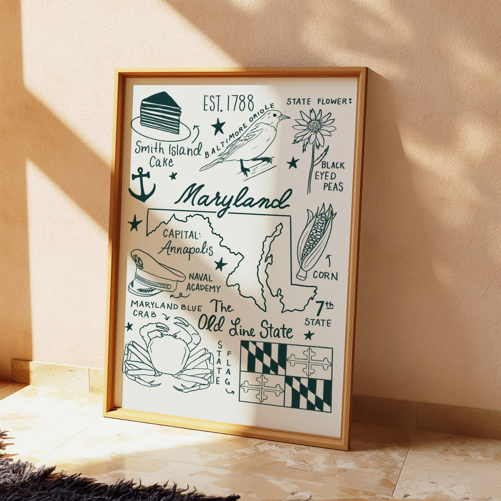 Maryland State Print