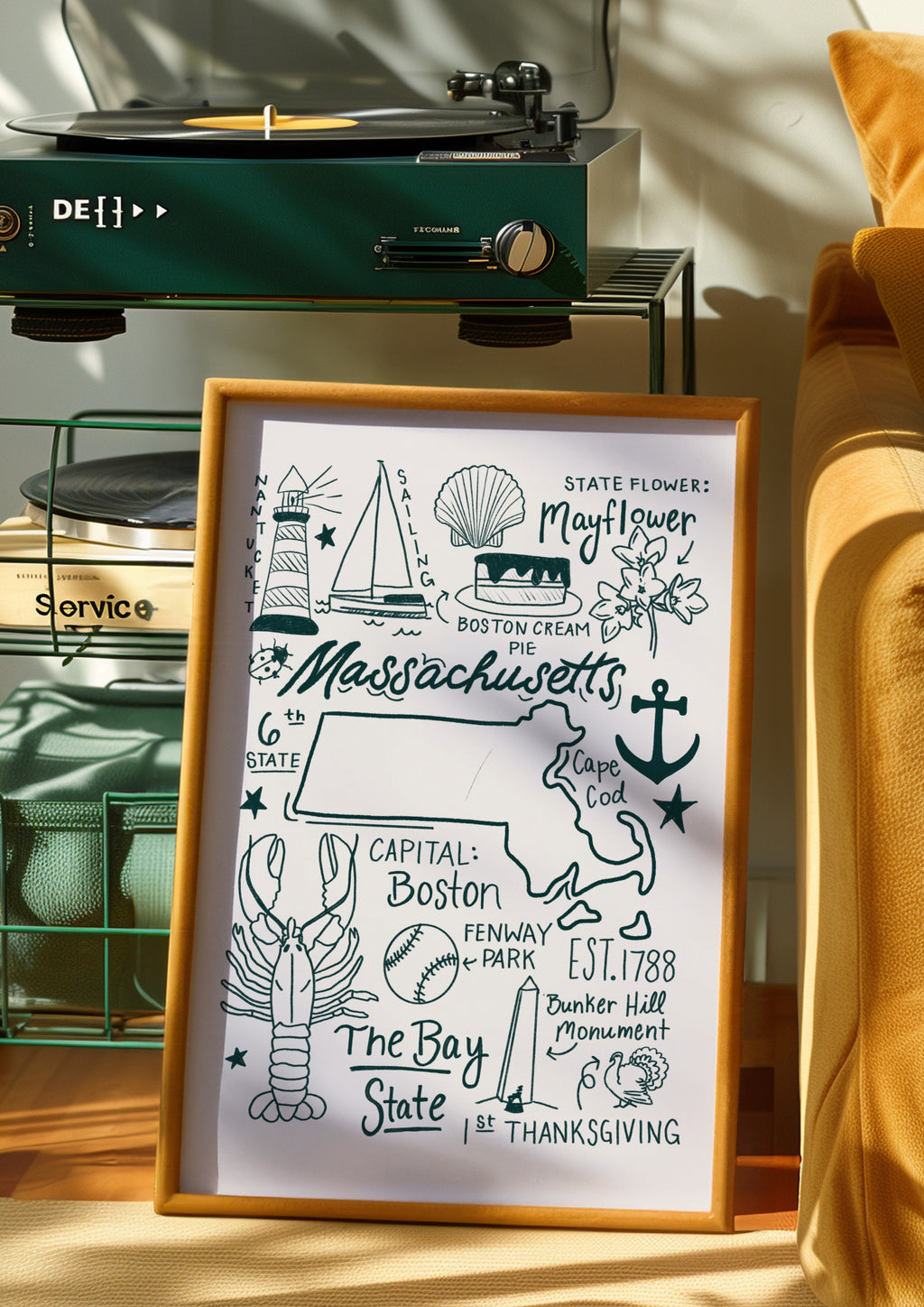 Massachusetts State Print