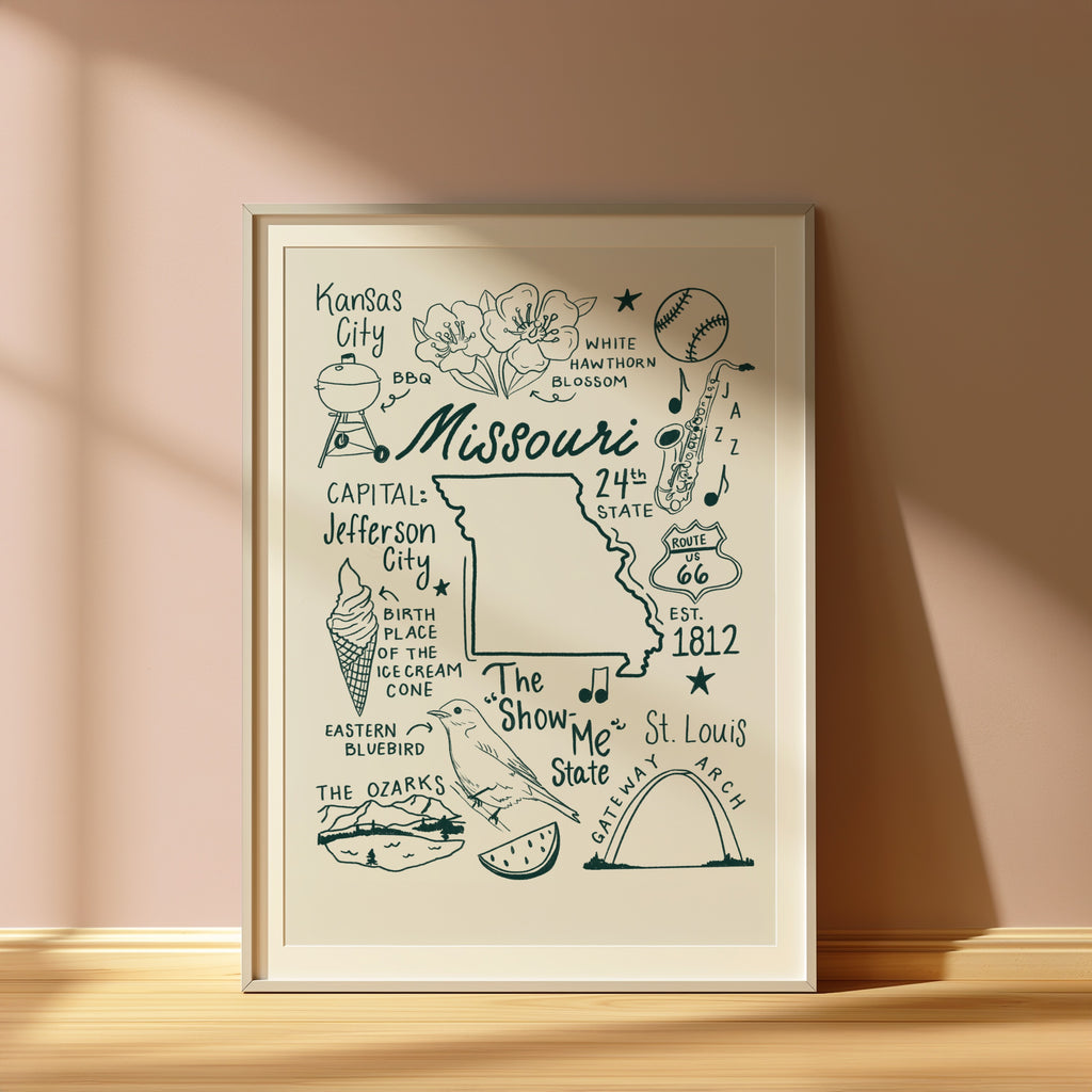 Missouri State Art Print