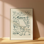 Missouri State Art Print