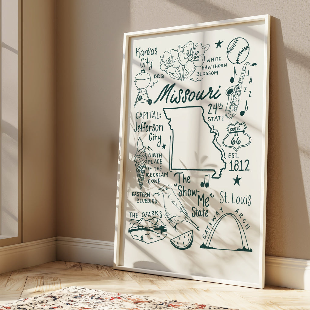 Missouri State Art Print