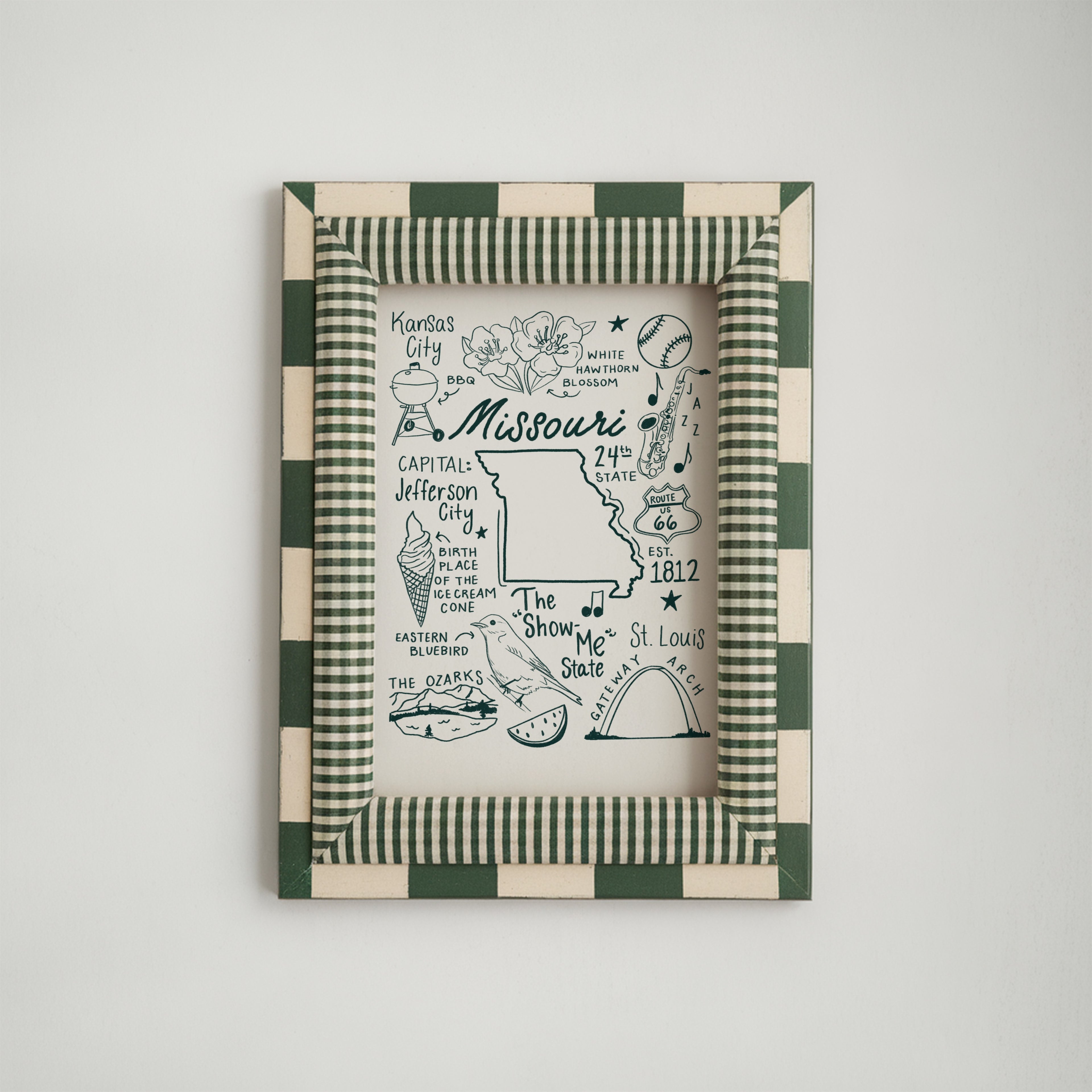 Missouri State Art Print