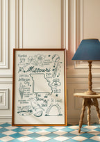 Missouri State Art Print