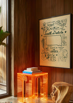 South Dakota Art Print