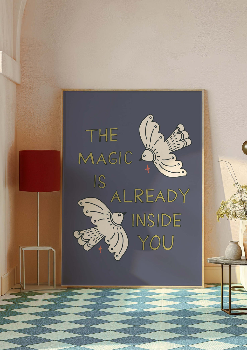 The Magic is Already Inside of You Purple Art Print