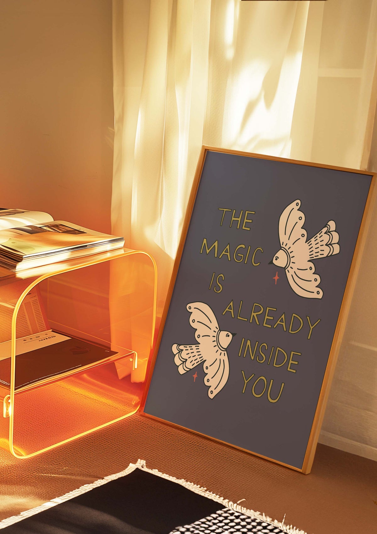 The Magic is Already Inside of You Purple Art Print