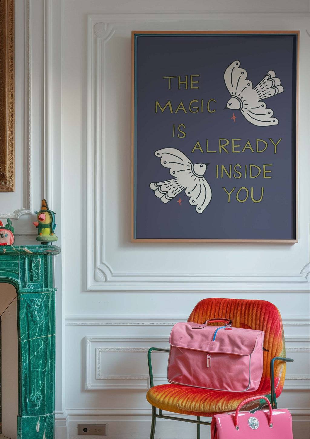The Magic is Already Inside of You Purple Art Print