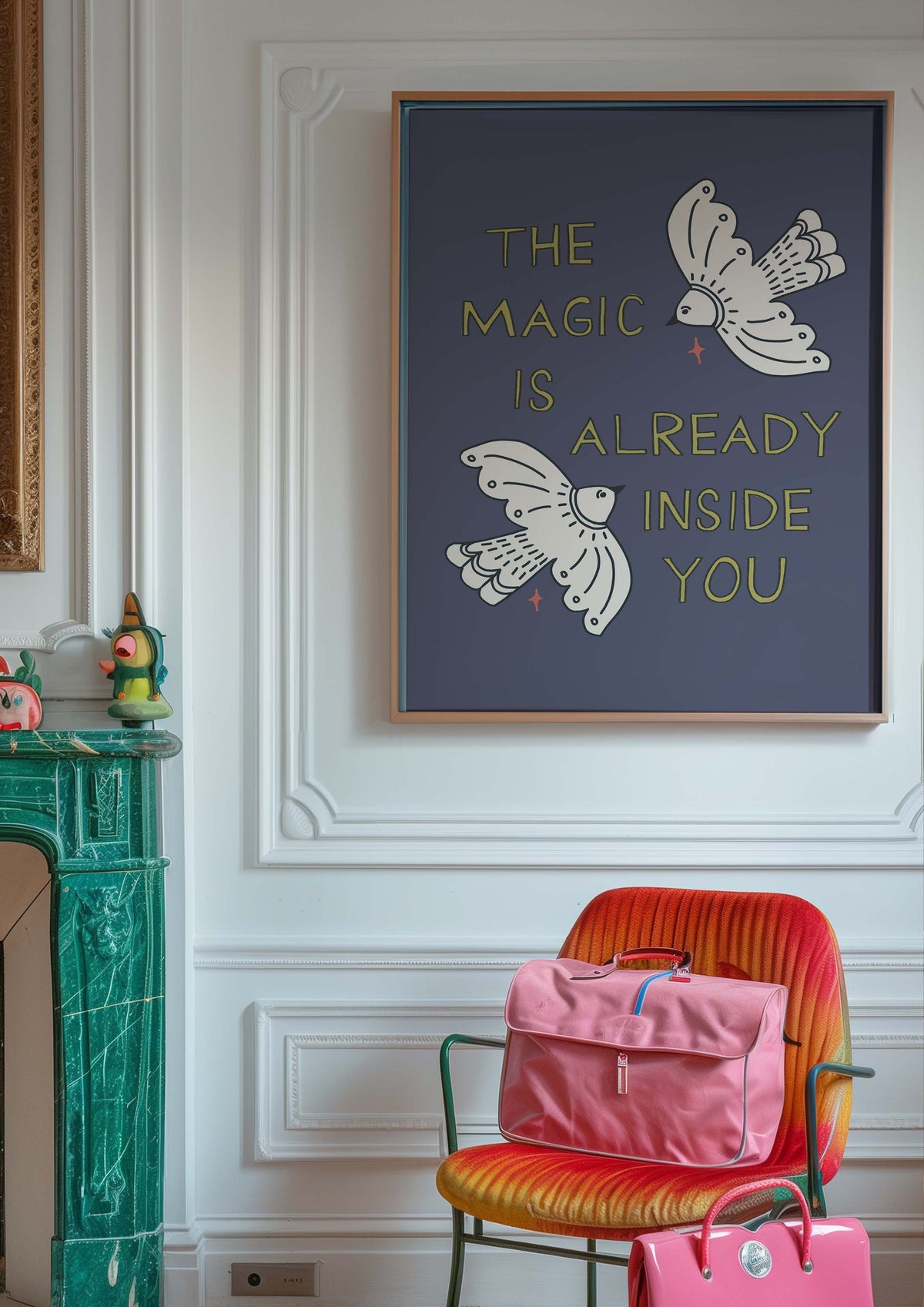 The Magic is Already Inside of You Purple Art Print
