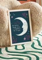 Celestial Moon Phases Art Print