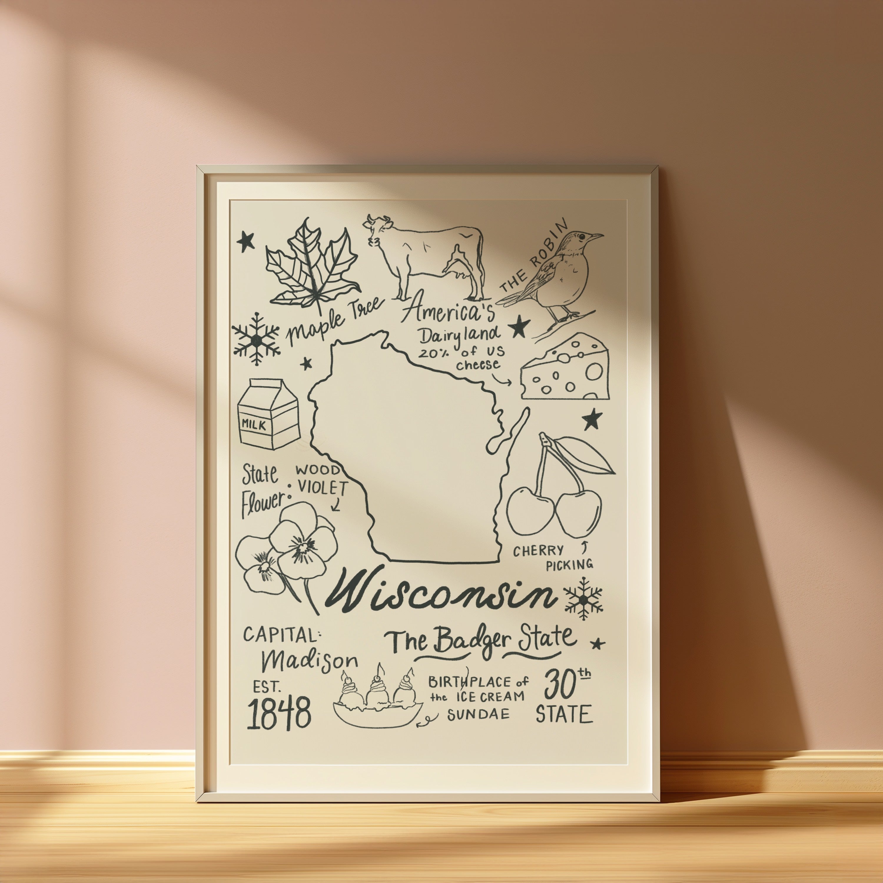 Wisconsin State Print