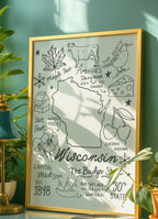 Wisconsin State Print