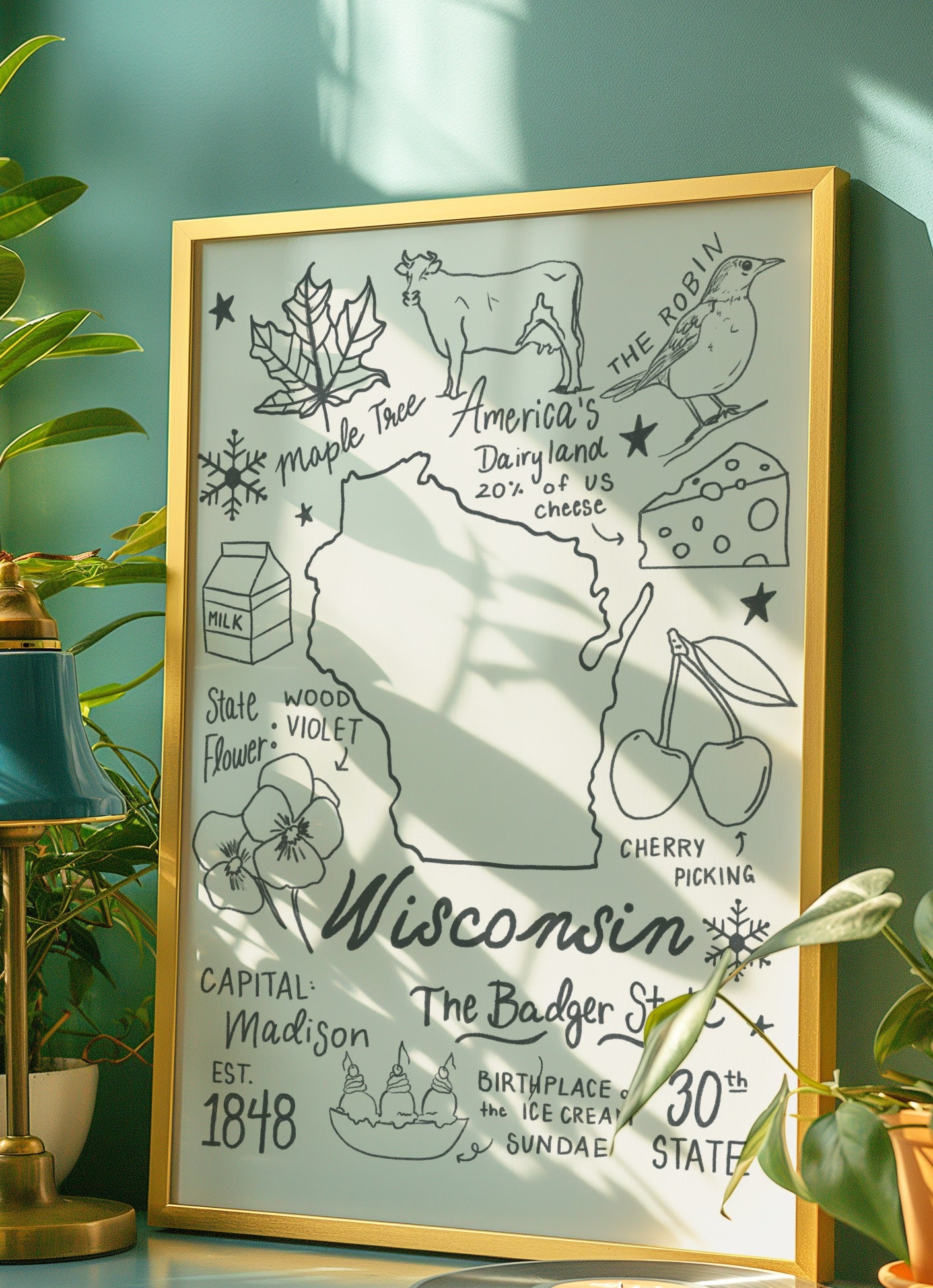 Wisconsin State Print