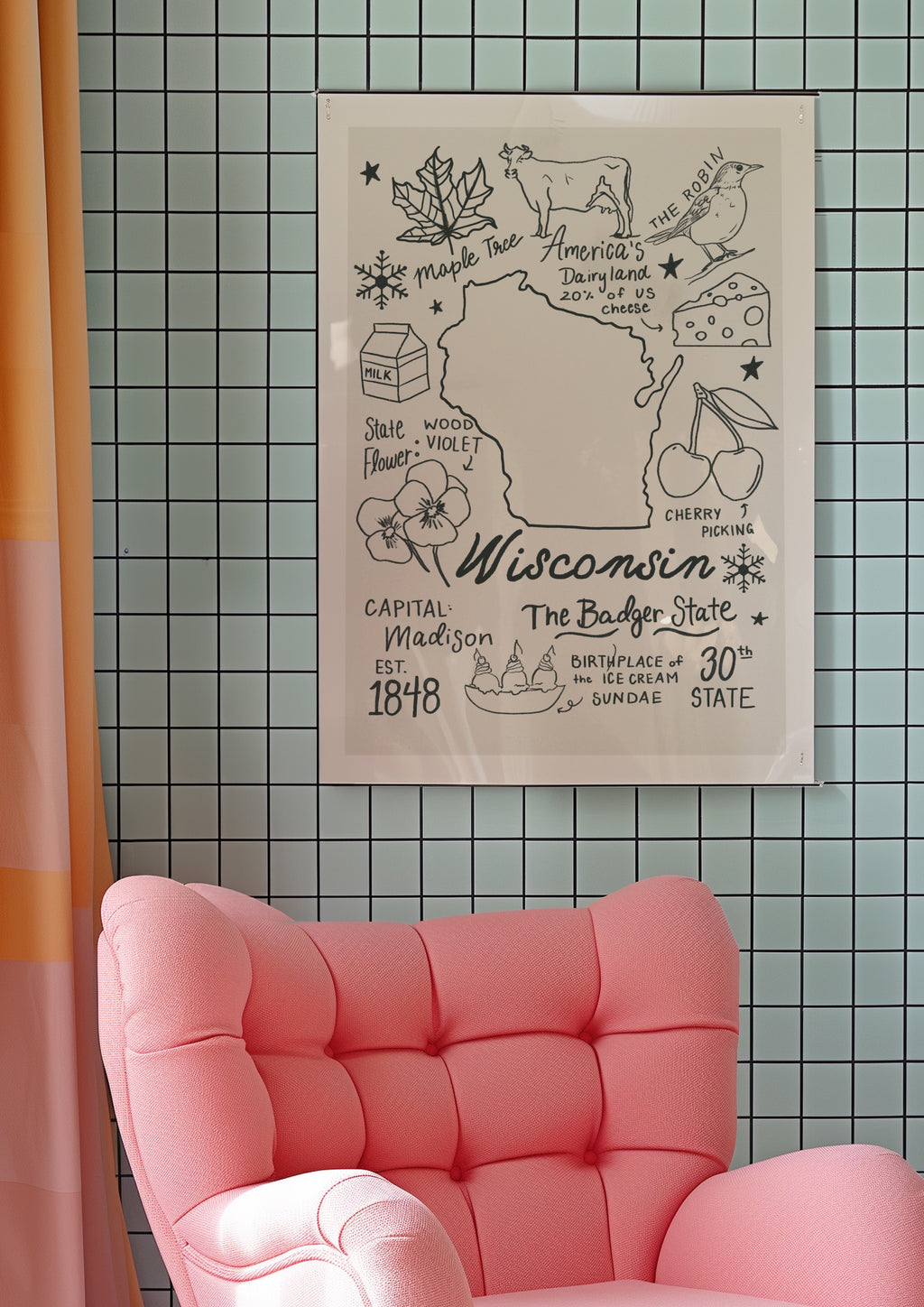 Wisconsin State Print