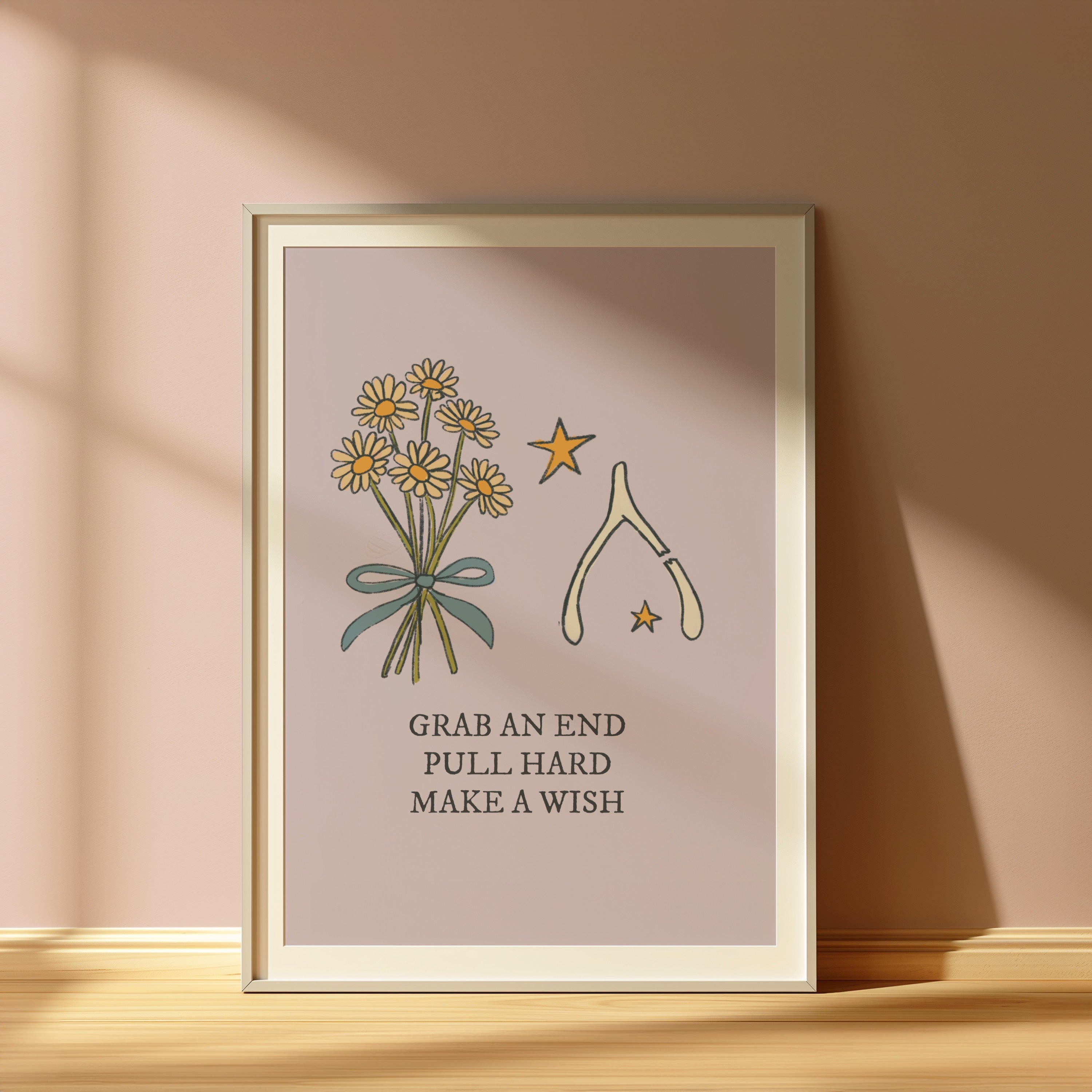 Grab an End, Pull Hard, Make a Wish Print