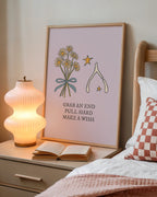 Grab an End, Pull Hard, Make a Wish Print